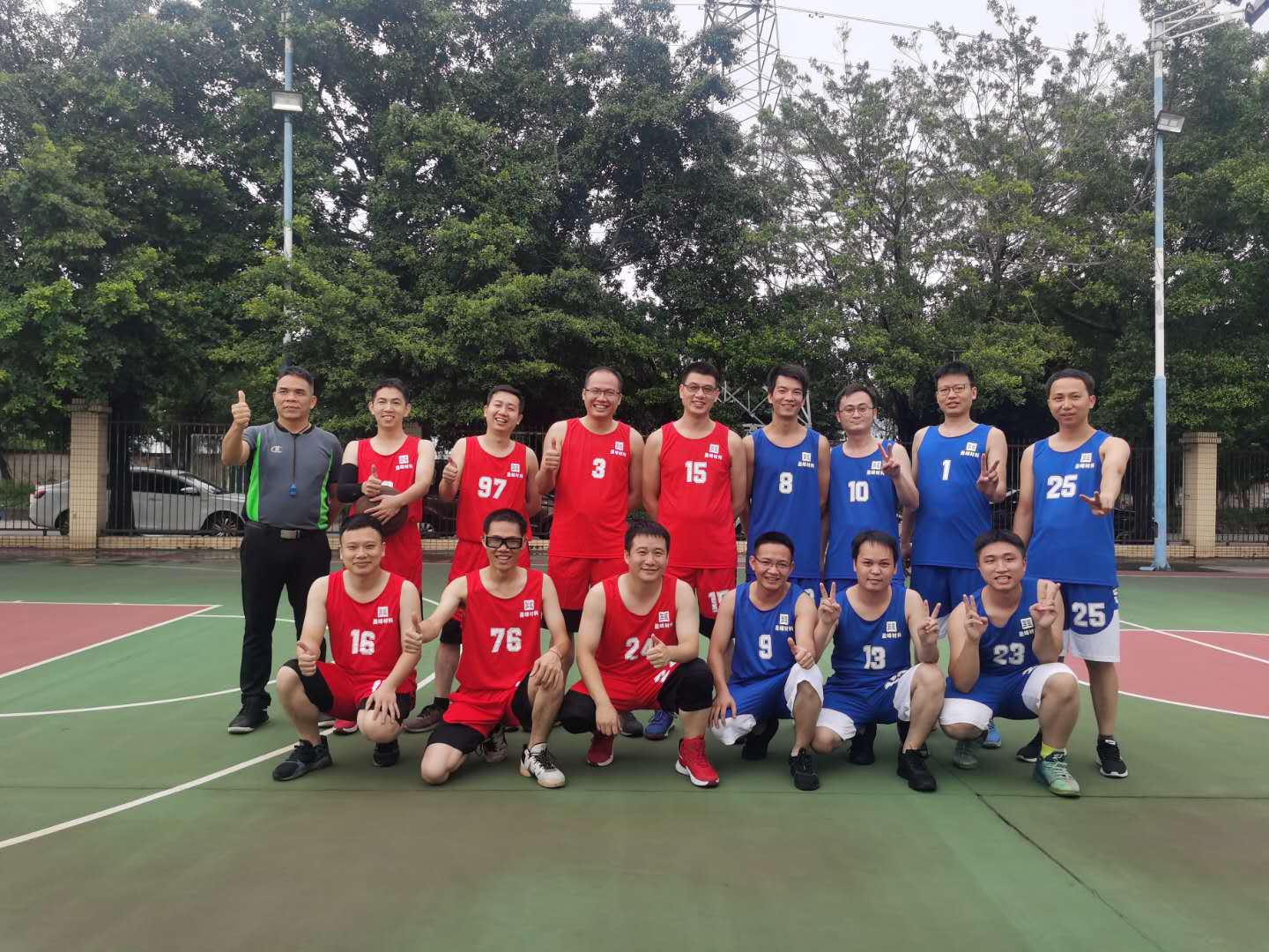 以篮球之名，投盈峰风采——盈峰材料篮球友谊赛成功举办