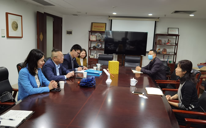 广州华艺国际拍卖有限公司携会长郑晓星拜会广东省文旅厅博物馆与社会文物处